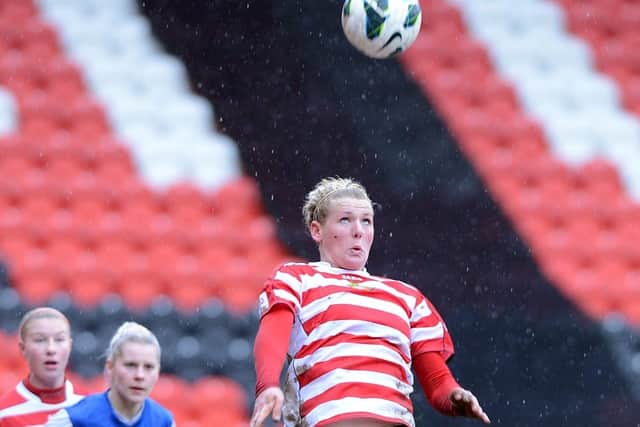Millie Bright in her formative years with Doncaster Rovers Belles (Picture: Steve Taylor)