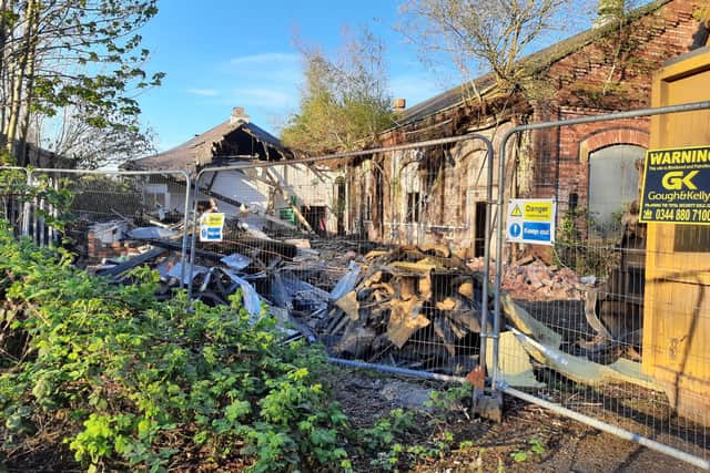 The canteen has now been demolished