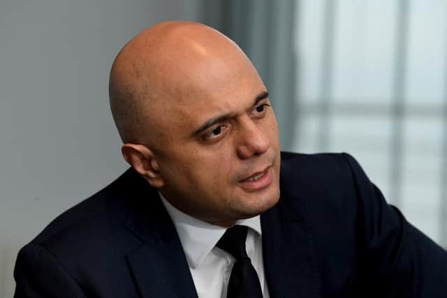 Sajid Javid the Chancellor of the Exchequer has announced that he will be running to replace Boris Johnson. (Pic credit: Neil Cross)