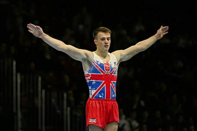 Luke Whitehouse of Halifax is a two-time European champion on the floor exercise (Picture: GABRIEL BOUYS/AFP via Getty Images)