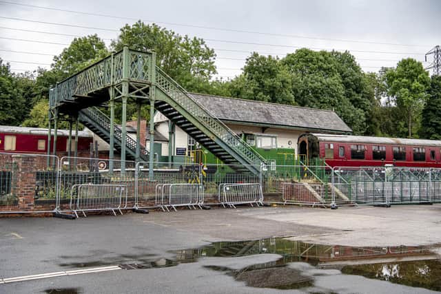 The complex includes Rockingham Station, built to serve the ironworks and collieries and later run as a heritage railway