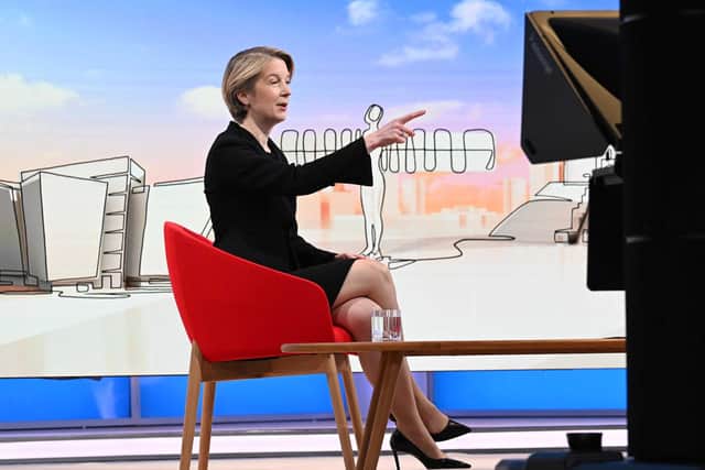 Chief Executive of NHS England, Amanda Pritchard appearing on the BBC One current affairs programme, Sunday With Laura Kuenssberg. PIC: Jeff Overs/BBC/PA Wire