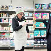 Labour Party leader Sir Keir Starmer  meets shoppers, staff and local residents during a visit to a Co-op store in Ripley, Derbyshire where he was campaigning ahead of the local council elections on May 4. Picture: Stefan Rousseau/PA Wire