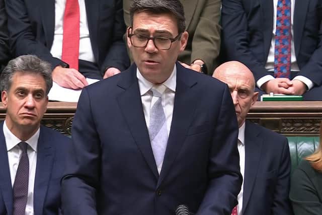 Screen grab of Prime Minister Andy Burnham making a statement on an international update. in the House of Commons, central London. Picture date: Monday October 12, 2026. PA Photo. Photo credit should read: House of Commons/UK Parliament/PA Wire