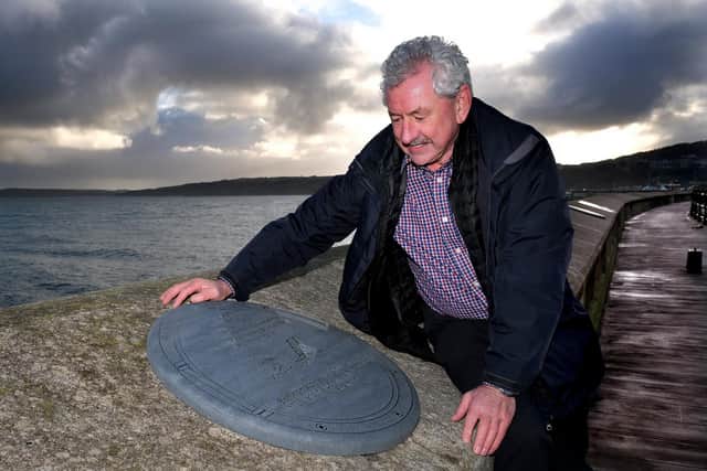 Scarborough Sea Wall Heritage Trail  plaque unveiling... (Pic: Richard Ponter)