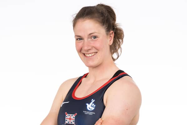 Georgie Brayshaw, from paralysed and a in a coma 15 years ago to the verge of being named on the Olympic GB rowing squad for the Paris Olympics (Picture: Daniel Lewis for British Rowing)
