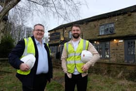 Licensee richard Thewlis and Manager Luke Morton at The Bankhouse in Pudsey, West Yorkshire soon to be refurbished by Star Pubs
cc Dean Atkins