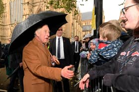 King Charles pictured on a visit to York Minster in November.  Picture by Simon Hulme.