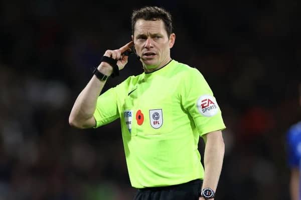 VAR VILLAIN: Darren England was in Stockley Park for the controversial Tottenham Hotspur v Liverpool game the day after flying back from refereeing in the United Arab Emirates