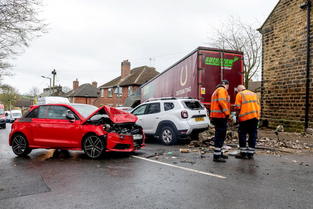 Hickleton Crash Shocking pictures and video show devastation after lorry crash in Yorkshire