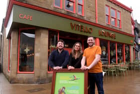 Vitello Lounge in  Ilkley. Pictured from the left are Jordan Carter, Abbie Maciver and Nick Lee. (Photo by Simon Hulme for The Yorkshire Post)