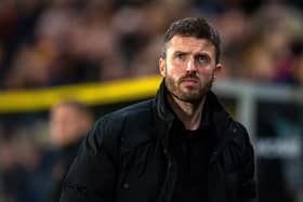 Middlesbrough head coach Michael Carrick, pictured during Tuesday's game at Hull City. Picture: Bruce Rollinson.