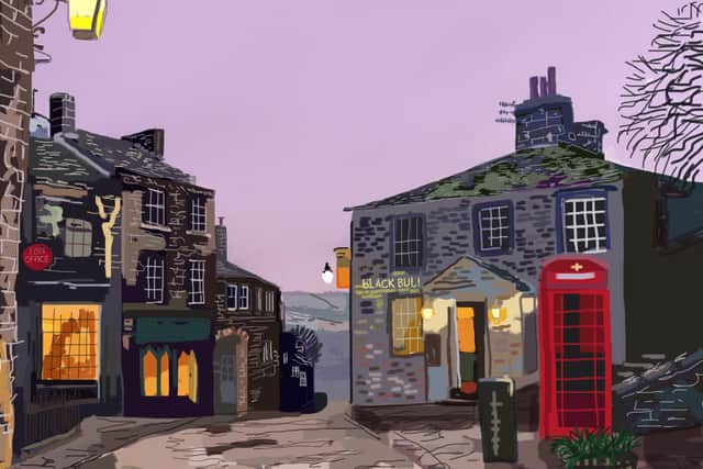 One of Samuel Sharp's iPad paintings