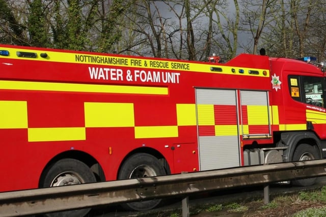 Nottinghamshire firefighters assisted South Yorkshire Fire & Rescue in the emergency on the A1M.