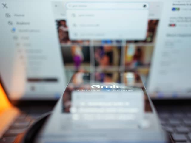 Search results displayed on the social media platform X (formerly Twitter) on a laptop, in London. PIC: Yui Mok/PA Wire
