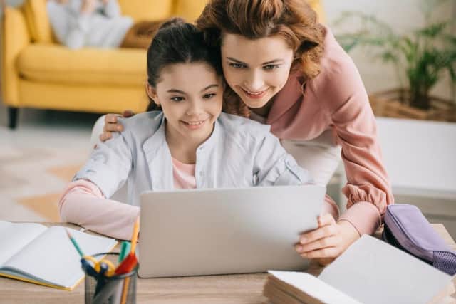 Disadvantaged children are to be given free laptops and 4G internet connections as part of a new government scheme (Photo: Shutterstock)