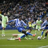 Anthony Musaba steers the ball home for the Sheffield Wednesday opener (Picture: Steve Ellis)