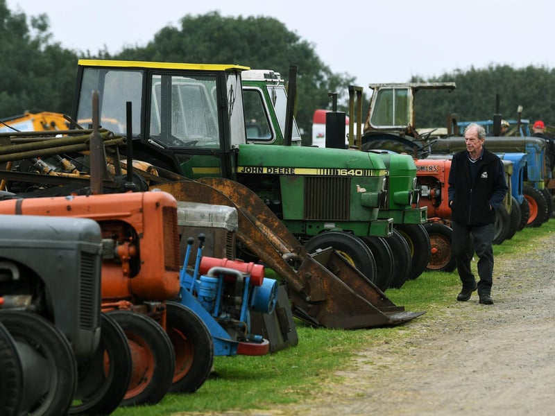 Cheffins vintage tractors, agricultural machinery and collectors' items at the annual Harrogate Vintage Sale. Hosted at the Great Yorkshire Showground
Photographed for the Yorkshire Post by Jonathan Gawthorpe.