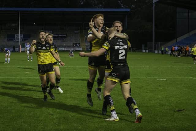 It was a heroic effort from the Knights. (Picture: Simon Hall)