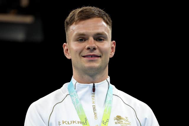 Rewards: Middleweight Lewis Richardson has won a bronze at the Commonwealth Games and silver at the European Championships and is hoping to fight in the Olympics later this year. (Photo by Eddie Keogh/Getty Images)