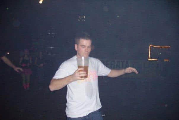 John Leaver during his drinking days.