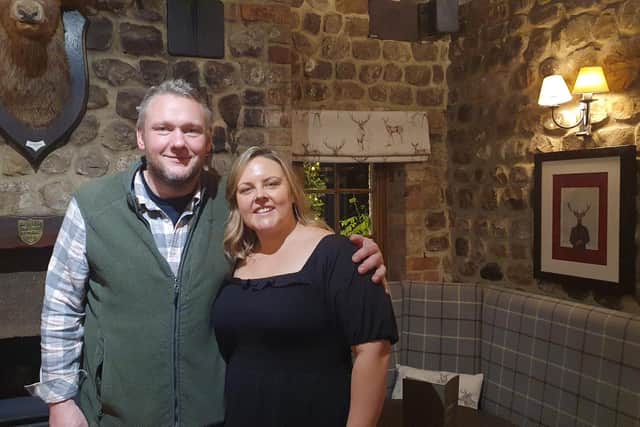 Teamwork: Steve Mortimer with partner Fay Howell. The couple run the Turkey Inn at Goose Eye and the Staveley Arms, North Stainley. (Photo supplied on behalf of Steve Mortimer)