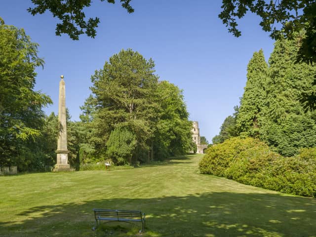 National Trust handout photo of the Sun Monument at Wentworth Castle Gardens, Yorkshire. Issue date: Tuesday December 5, 2023.