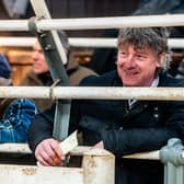 Farmer turned butcher Andrew Radford from Sleights, near Whitby taking his pick of the cattle at Malton Market. Picture By Yorkshire Post Photographer,  James Hardisty.