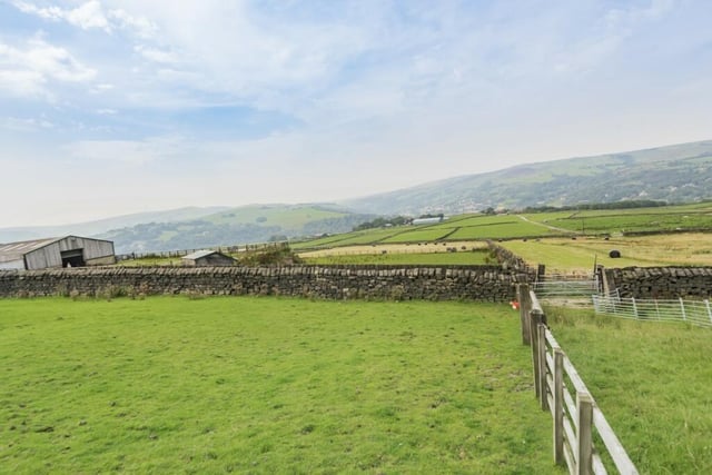 The property is set high with great views over the surrounding area