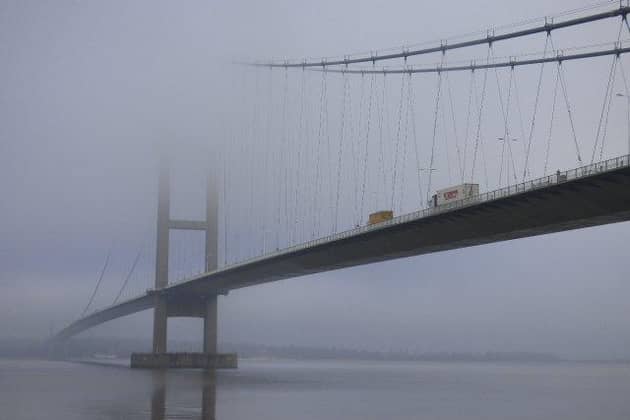 A misty morning at the Humber Bridge taken from the Far Ings Nature Reserve sent in by Ian Robinson.