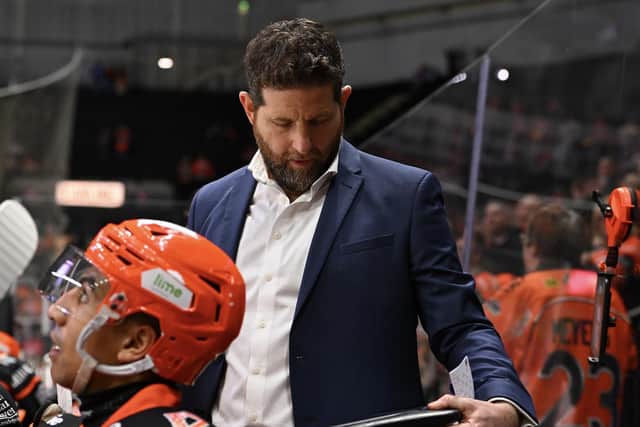 ONE GAME AT A TIME: Sheffield Steelers' head coach, Aaron Fox. Picture: Dean Woolley/Steelers Media