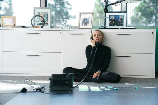Amanda Seyfried as Elizabeth Holmes in The Dropout. Picture: BBC / 20th Television / Beth Dubber
