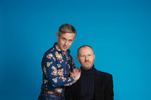 Mark Gatiss with husband Ian Hallard who wrote and stars in The Way Old Friends Do.
Picture by Darren Bell