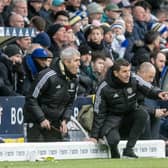 PLAN: Leeds United coach Javi Gracia discusses tactics with Zigor Aranalde