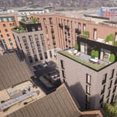 Plans to build a six-storey residential and commercial block at 180 Shalesmoor. Sheffield City Council has agreed to sell the developer a plot of vacant land next to the site.Picture: Urbana Town Planning