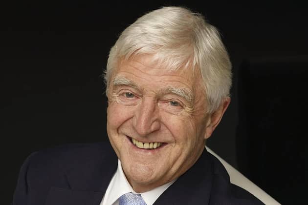 Chat show host Sir Michael Parkinson has died at the age of 88. PIC: Parkinson Productions/PA Wire