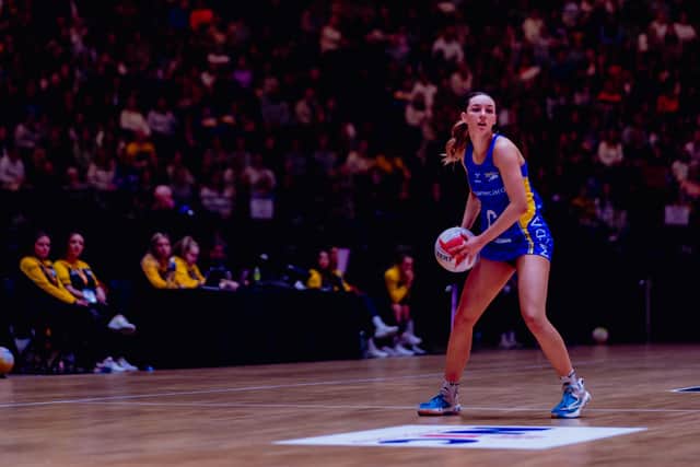BIG NIGHT: Leeds Rhinos played in front of more than 3,500 spectators against Loughborough Lightning at the First Direct Arena last month. Picture: Ben Lumley/England Netball.