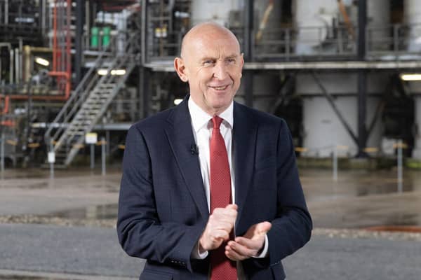 Chancellor John Healey pictured during a visit to Shell UK's St Fergus Gas Terminal in Peterhead, Aberdeenshire. PIC: Paul Reid/Press Association