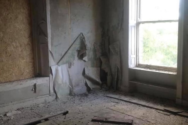 Following the closure of the hospital, the house became derelict with broken rooms and walls peeling with layers of old paint.
