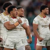 Tonga were too good for Lebanon. (Photo: Cameron Spencer/Getty Images)