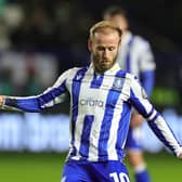SHEFFIELD, ENGLAND - MARCH 05:  Barry Bannan of Sheffield Wednesday passes the ball during the Sky Bet Championship match between Sheffield Wednesday and Plymouth Argyle at Hillsborough on March 05, 2024 in Sheffield, England. (Photo by David Rogers/Getty Images)
