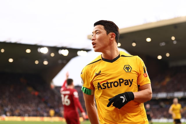 Hwang Hee-Chan comes in third place on the list, with the Wolves forward having played 692 minutes of football this season. He has only bagged one assist in that time, giving him 692 minutes per goal contribution in the Premier League. (Picture: Naomi Baker/Getty Images)