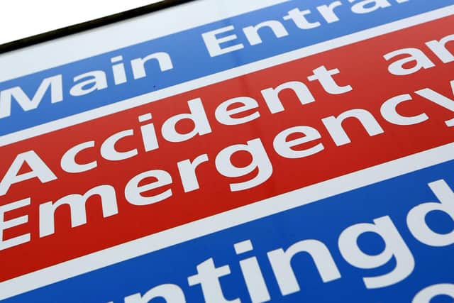 An Accident and Emergency sign. PIC: Chris Radburn/PA Wire