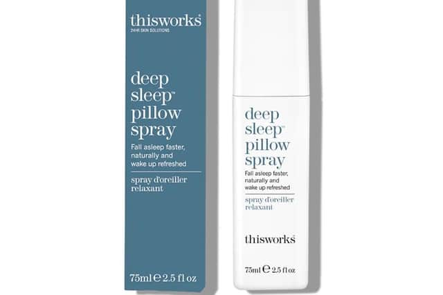 Beauty news: For a better night’s sleep, try spritzing This Works Sleep Spray on your pillow for an aromatherapeutic blend of lavender, camomile and vetiver. A study of 200 users found that around 90 per cent fell asleep faster and woke up more refreshed. This Works Deep Sleep Pillow Spray, £21, at thisworks.com with £1 to the Sick Children's Trust until the end of December, and from M&S.
