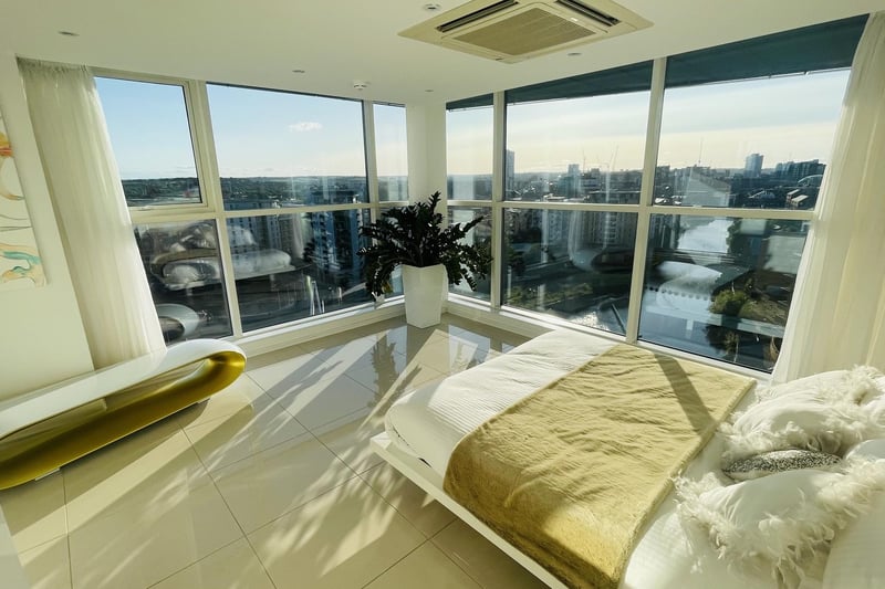 One of the ensuite bedrooms. Fancy waking up to that view!