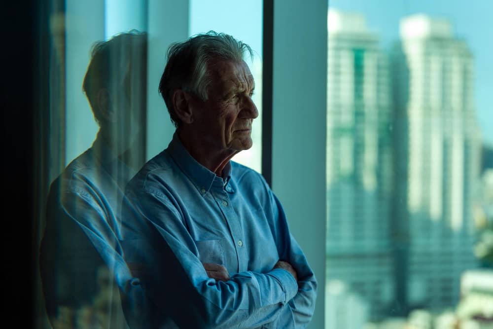 Sir Michael Palin in a hotel in Manila. Photo: ©5 Broadcasting Limited / ITN P