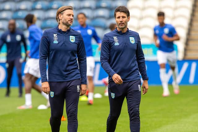 SACKED: Nicky and Danny Cowley, pictured during their 10-month spell at Huddersfield Town, have been sacked by League One Portsmouth. Picture: Bruce Rollinson