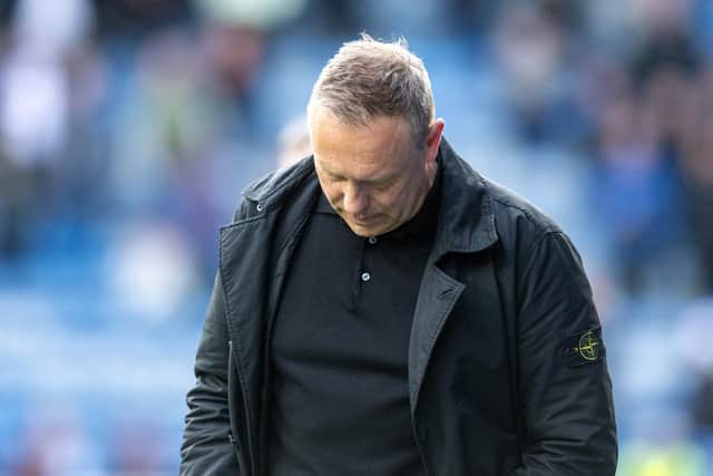 Huddersfield Town manager André Breiternreiter at the final whistle following his side's wretched home loss to Swansea City. Picture: Tony Johnson.