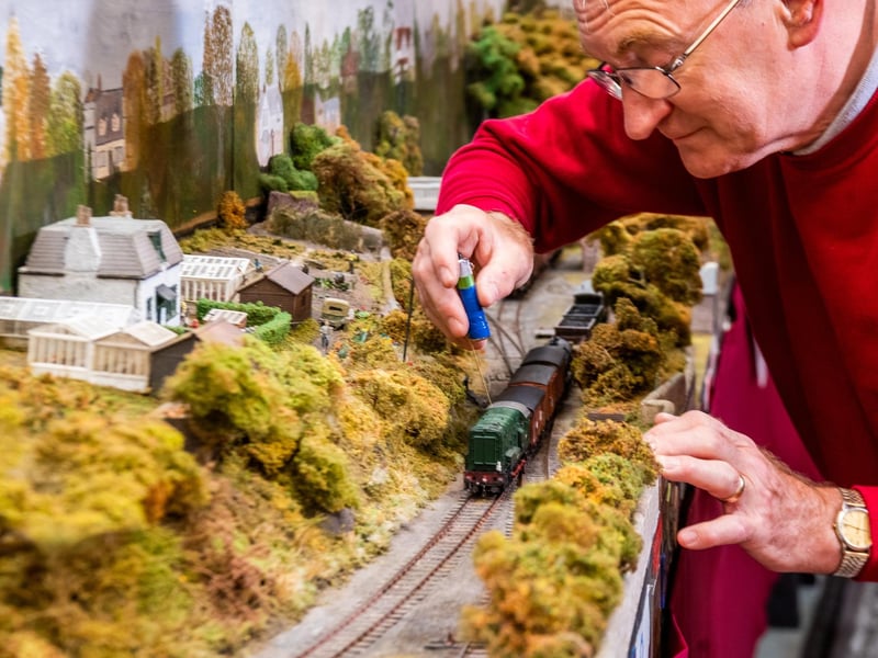 Alistair Dickson, of Wetherby, a member of the Harrogate Model Railway Group worked on a 00 gauge layout titled Colinton.
