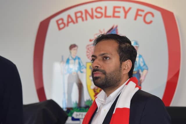 Barnsley FC chairman Neerav Parekh. Picture courtesy of Barnsley FC.